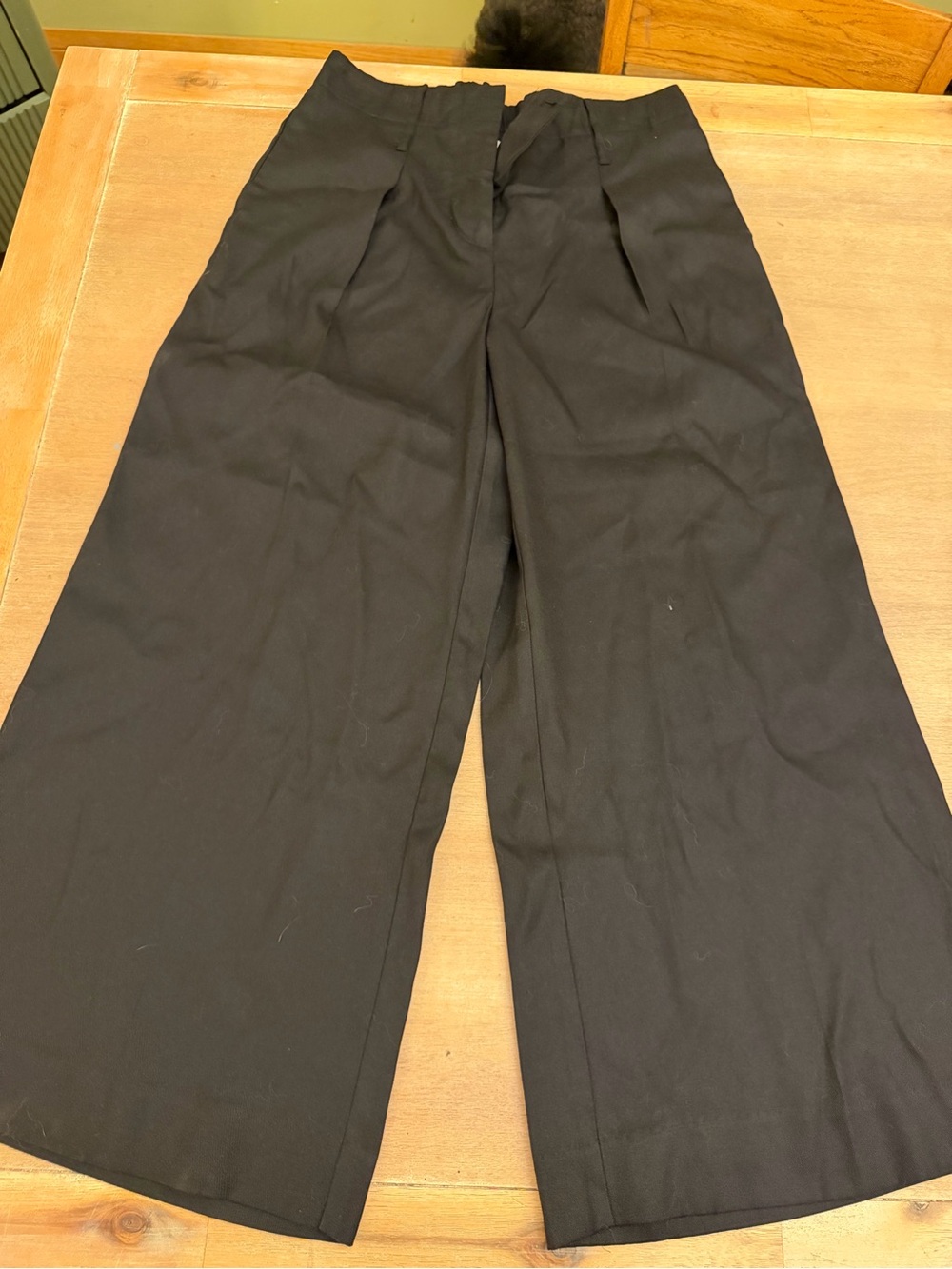 Nine West Black Wide-Leg Dress Pants